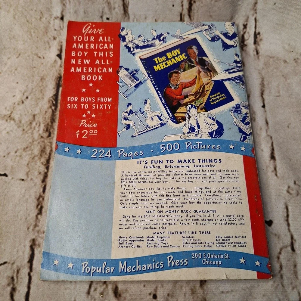 Vintage 1942 Popular Mechanics Home Kinks DIY Handyman Guide Magazine Booklet